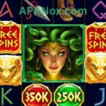 Medusa Slots in-game play view of application
