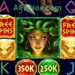 Medusa Slots in-game play view of application
